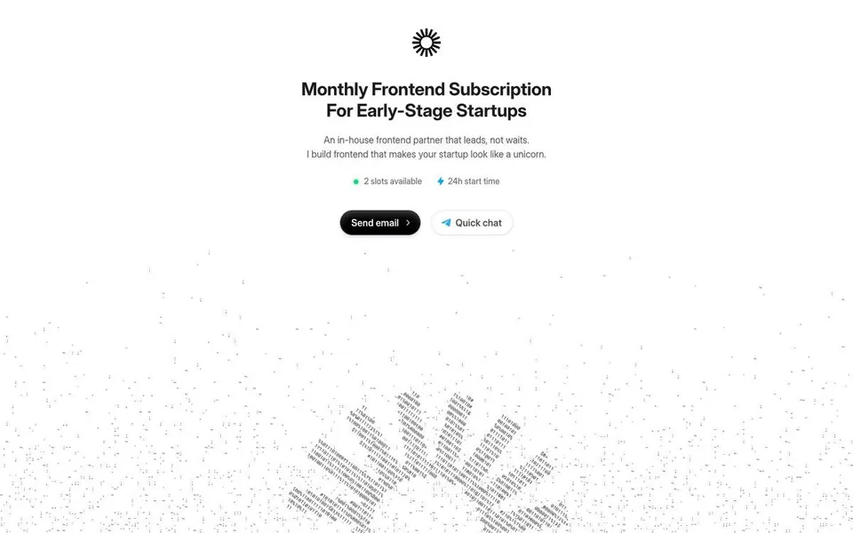 Frontend Supply homepage