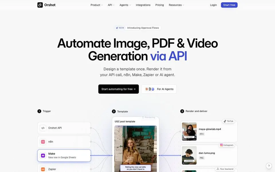 Orshot homepage